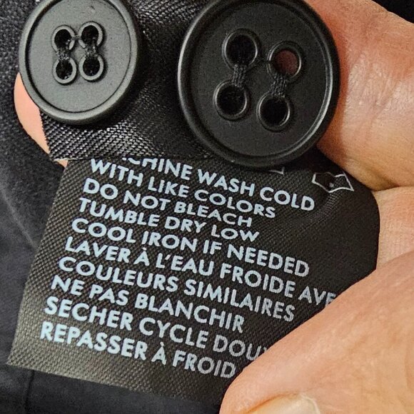 NWT Billabong Stealth Hudson Dark Gray Unisex Button Canvas Utility Jacket M - Picture 16 of 16